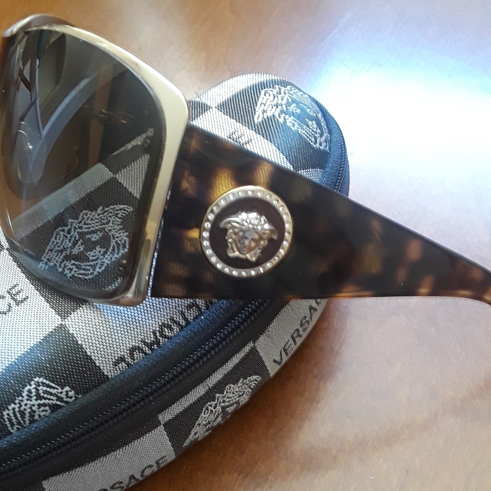 Versace tortoiseshell sunglasses